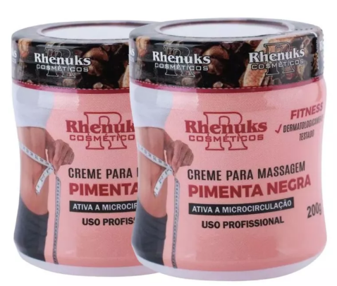 Creme Pimenta Negra - Redutor de Gordura Localizada e Celulites