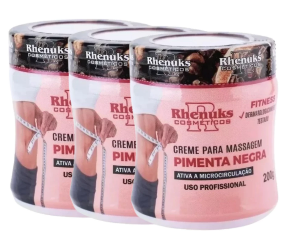 Creme Pimenta Negra - Redutor de Gordura Localizada e Celulites