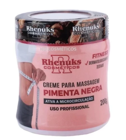 Creme Pimenta Negra - Redutor de Gordura Localizada e Celulites