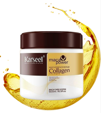 Máscara Karseell Collagen 500g – Hidratação Profunda e Brilho Intenso