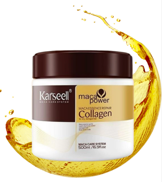 Máscara Karseell Collagen 500g – Hidratação Profunda e Brilho Intenso