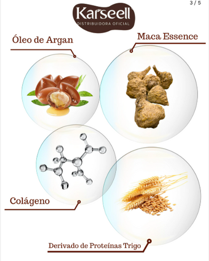 Máscara Karseell Collagen 500g – Hidratação Profunda e Brilho Intenso