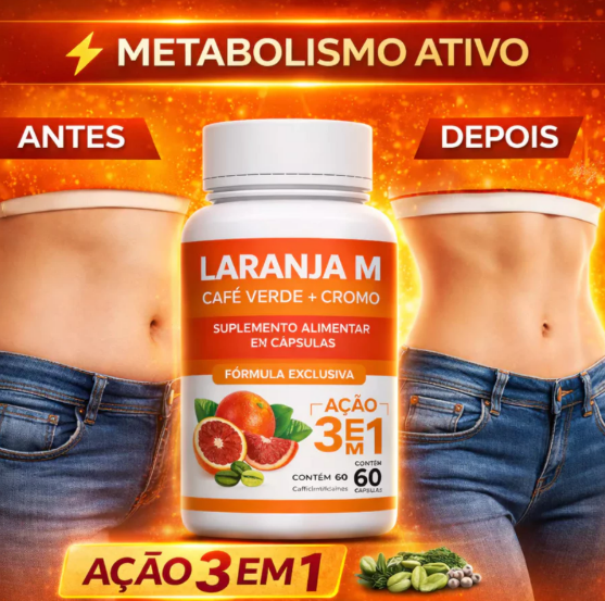 Laranja Moro - Ação 3 em 1 [Reduz gordura localizada, celulites e flacidez]
