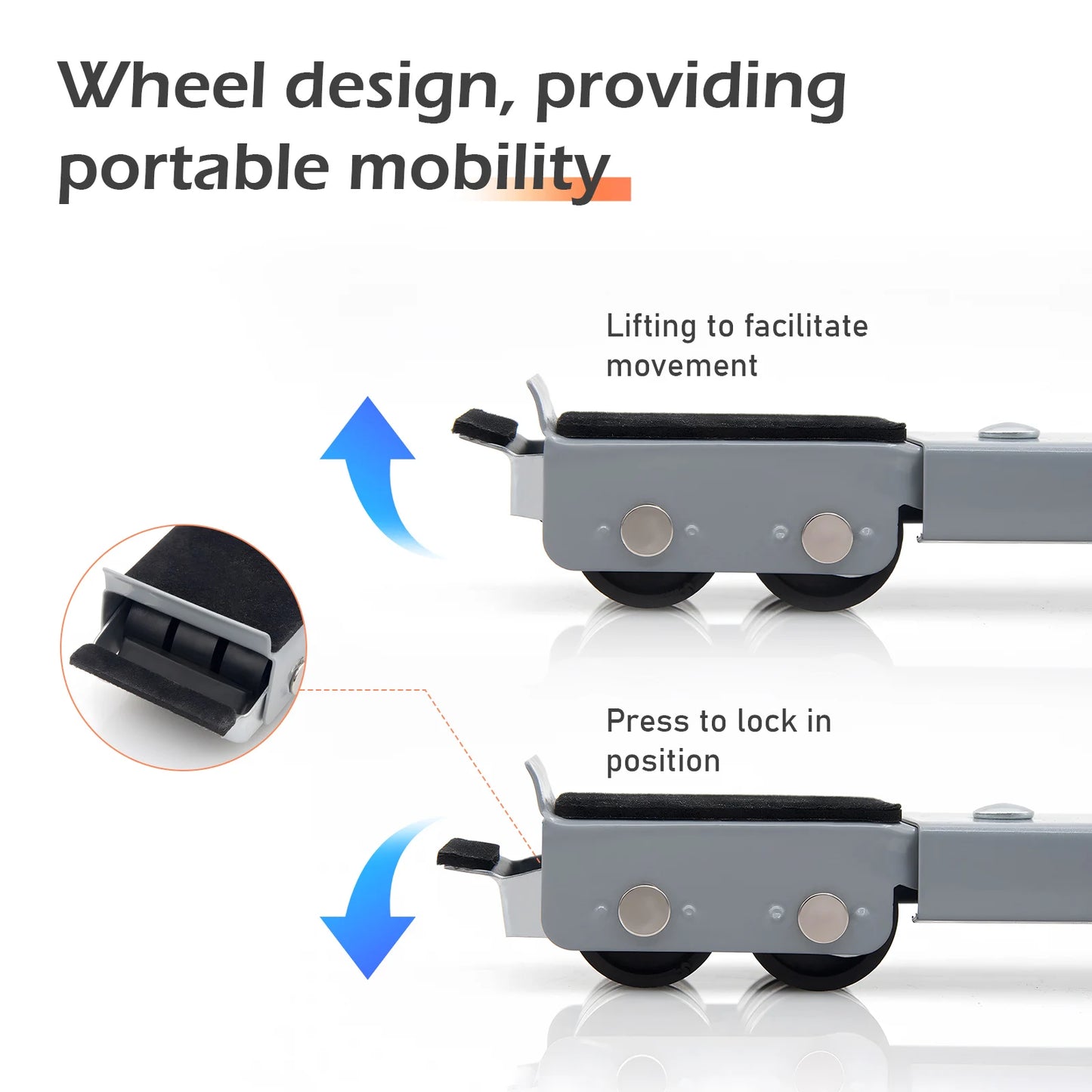 Suporte com rodinhas ajustável