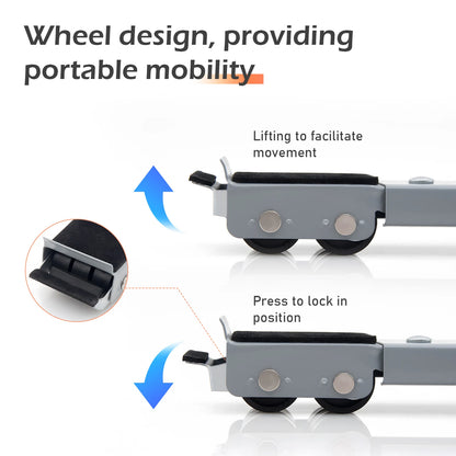 Suporte com rodinhas ajustável