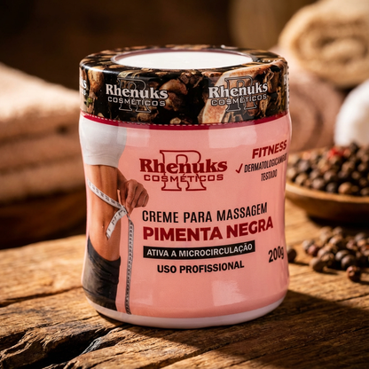 Creme Pimenta Negra - Redutor de Gordura Localizada e Celulites