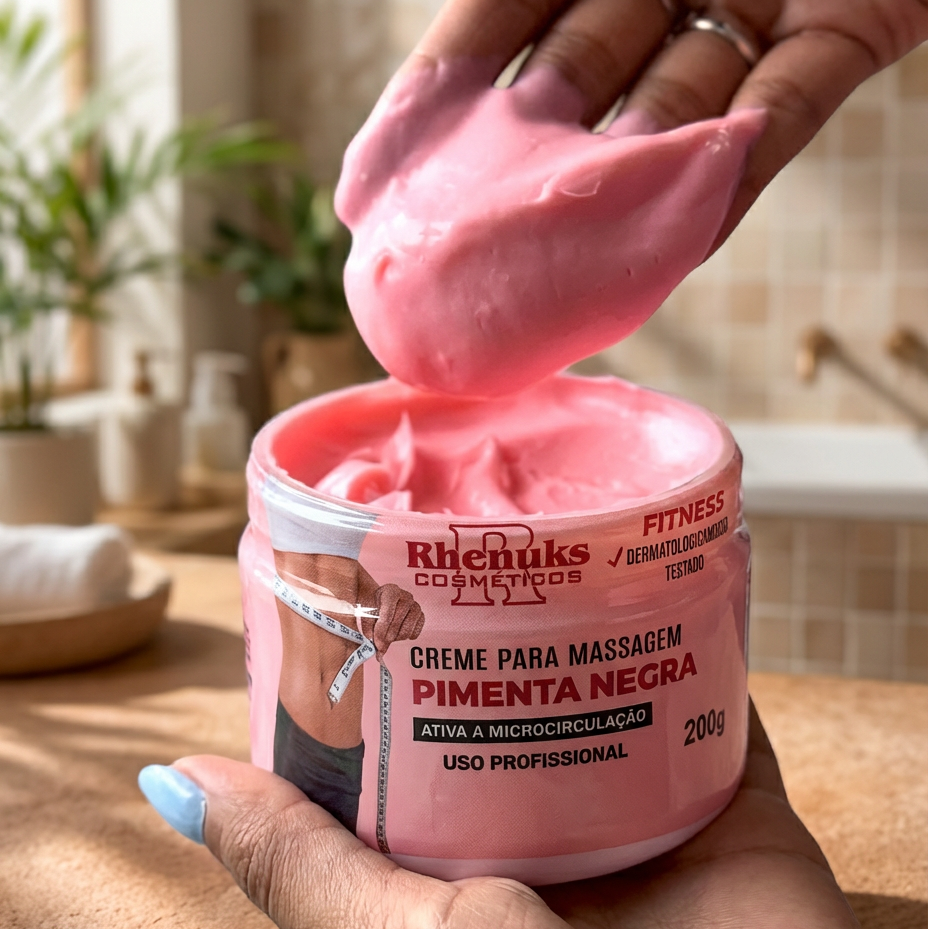 Creme Pimenta Negra - Redutor de Gordura Localizada e Celulites