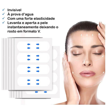 Allutape - Adesivo efeito lifting facial em segundos